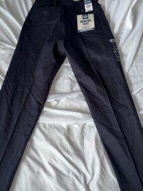Signature Khaki Straight Fit Pants - Navy